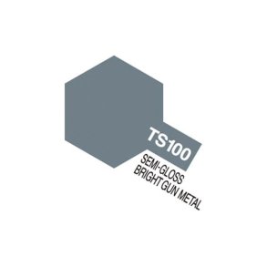 TS-100 SG Bright Gun Metal, spray 100 ml - Tamiya